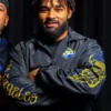 Los Angeles Rams x Mister Cartoon Black Coach Jacket