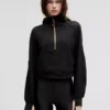 Lululemon Scuba Oversized Half-Zip Hoodie Black