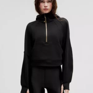 Lululemon Scuba Oversized Half-Zip Hoodie Black