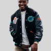 Malik Washington Rivalries Miami Dolphins Varsity Jacket