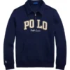 Mark Lee Polo Ralph Lauren Quarter-Zip Sweatshirt Navy