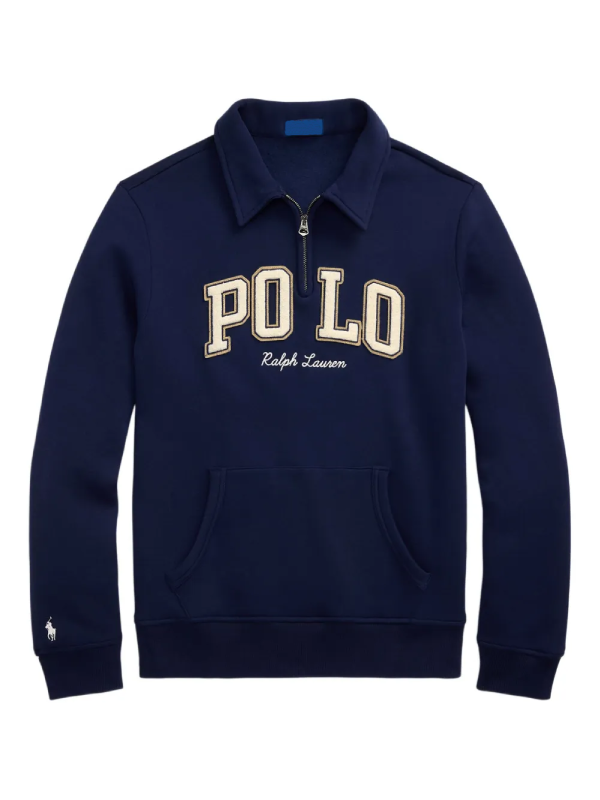 Mark Lee Polo Ralph Lauren Quarter-Zip Sweatshirt Blue