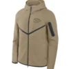 Men's Kansas City Chiefs Nike Olive Tech Fleece Full-Zip Windrunner Hoodie Jacket