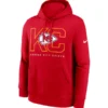Men's Kansas City Chiefs Nike Red Busted Play Club Fleece Pullover Hoodie