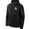 Men's Los Angeles Dodgers Nike Black Tech Fleece Windrunner Full-Zip Hoodie Jacket