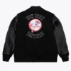 Men's New York Yankees Black Out Collection Vintage Logo Full-Snap Varsity Jacket