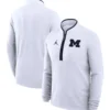Michigan Wolverines Jordan Brand Victory Half-Zip Sweatshirt - Navy White