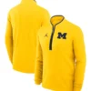 Michigan Wolverines Jordan Brand Victory Half-Zip Sweatshirt - Yellow