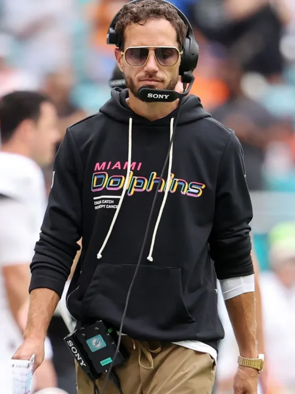 Mike McDaniel Dolphins Crucial Catch Hoodie 2025