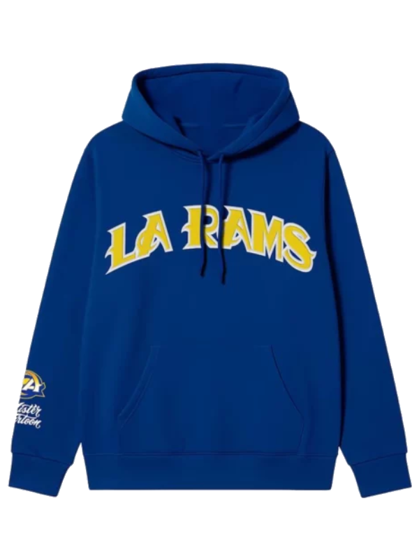 Mister Cartoon x Los Angeles Rams Graphic Hoodie Blue