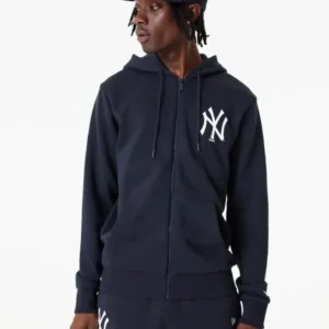 New Era Yankees Essential Navy Full Zip Hoodie