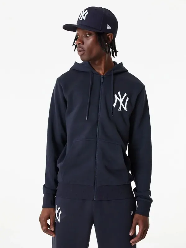 New Era Yankees Essential Navy Full Zip Hoodie