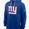 New York Giants Initial Home Sideline Hoodie Blue
