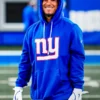 New York Giants Nike Sideline Hoodie Blue