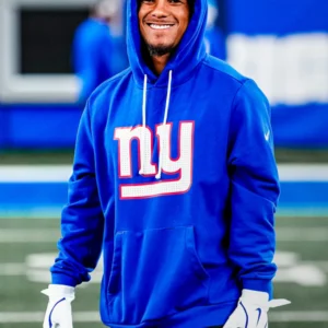 New York Giants Nike Sideline Hoodie Blue