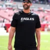 Nick Sirianni Eagles Sideline Performance Black Hoodie T-Shirt