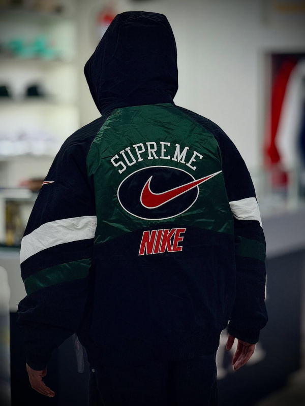 Nike×supreme Hooded Sport Jacket Supreme Nike Hooded Sport Jacket Green Men's - SS19 - US