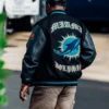 Nike x Shoe Gallery x Miami Dolphins Varsity Jacket Black