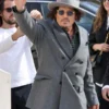 Paris Fashion Week 2025 Johnny Depp Blazer Grey