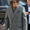 Paris Fashion Week 2025 Johnny Depp Grey Blazer Coat