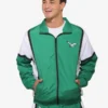Philadelphia Eagles Kelly Green Nylon Crinkle Gameday Jacket