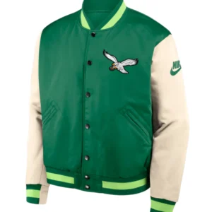 Philadelphia Eagles Nike Rewind Legacy Bomber Jacket