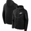 Philadelphia Eagles Nike Tech Fleece Windrunner Full-Zip Hoodie Jacket Black