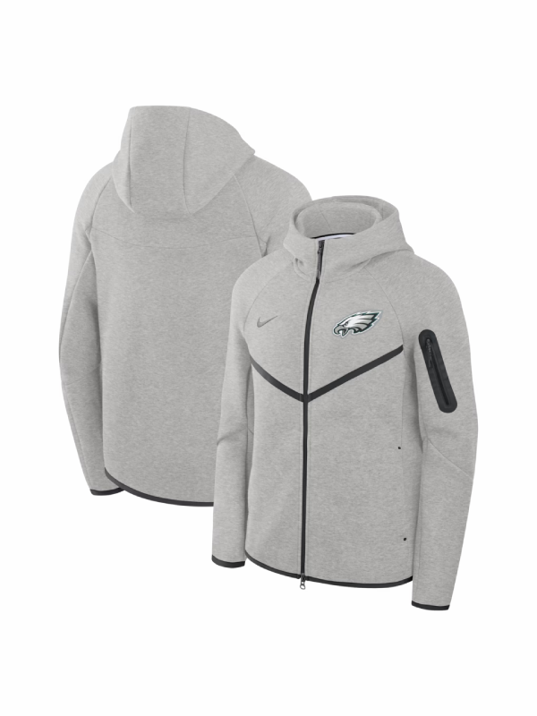 Philadelphia Eagles Nike Tech Fleece Windrunner Hoodie Jacket Grey