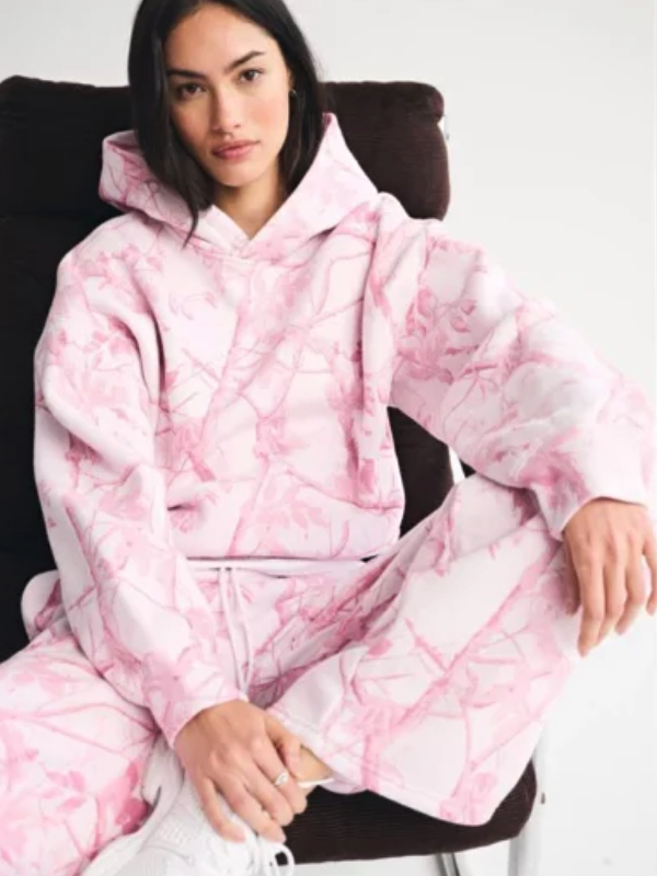 Pink Camo Abercrombie Hoodie