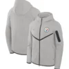 Pittsburgh Steelers Nike Tech Fleece Windrunner Hoodie Grey