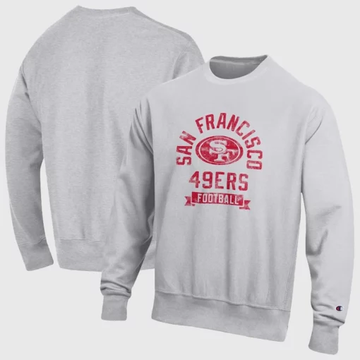 San Francisco 49ers Champion Reverse Weave Sweatshirt Grey