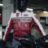 San Francisco 49ers Leather Moto Jacket