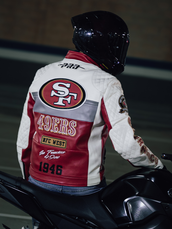 San Francisco 49ers Moto Leather Jacket