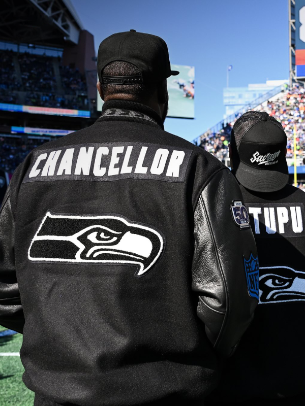 Seattle Seahawks Top 50 Players Jacket Black