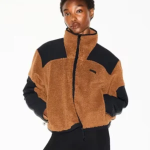 Skims Teddy Jacket Brown
