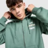 The North Face Sorbetta Green Zip-Up Hoodie