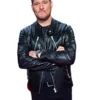 The Voice S28 Michael Buble Black Leather Jacket