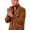 The Voice S28 Michael Buble Brown Leather Jacket