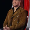The Voice S28 Michael Buble Brown Suede Jacket