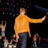 The Voice S28 Michael Buble Brown Leather Jacket - Image 5