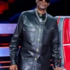 The Voice S28 Snoop Dogg Leather Jacket Black