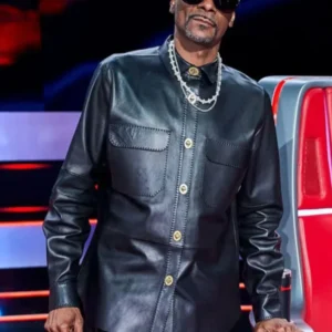 The Voice S28 Snoop Dogg Leather Jacket Black