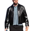 Travis Kelce Black Leather Jacket