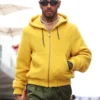 U.S. F1 Grand Prix 2025 Lewis Hamilton Yellow Zip-Up Hoodie