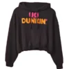 UO x Dunkin Graphic Bubble Hoodie Brown