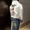 Virgil Was Here Fleece Pullover Hoodie Beige