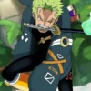 Zoro Egghead Cosplay Jacket Blue