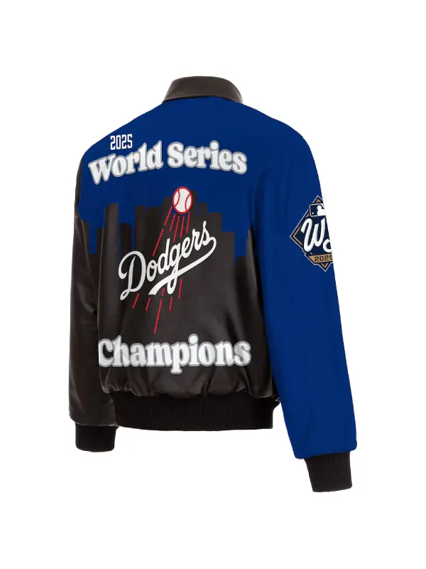 LA Dodgers 2025 World Series Champions Leather Jacket