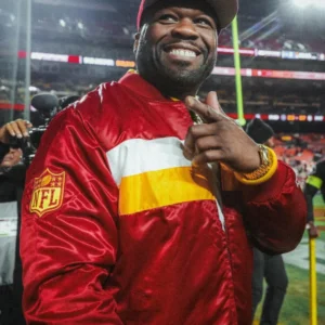 50 Cent Washington Commanders Satin Jacket