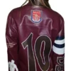 Arsenal Dennis Bergkamp Daughter Leather Jacket